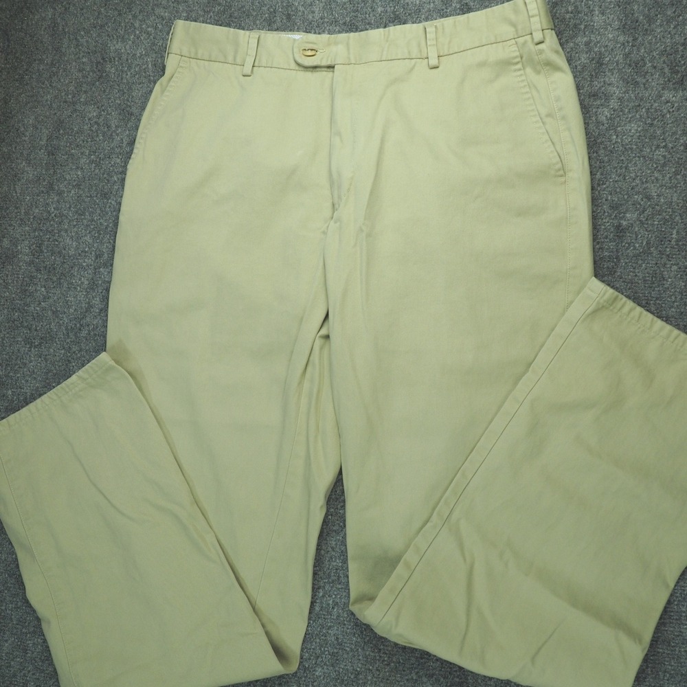 Polo Ralph Lauren Chino Pants Mens 36x32 Classic Fit Tan Solid Preppy Casual